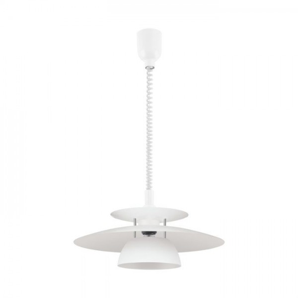 Eglo Brenda Pull Down Feature Pendant Light Steel White Black - Pull Down Pendant Light Australia Eglo Brenda Pull Down Feature Pendant Light Steel White Black - Pull Down Pendant Light Australia